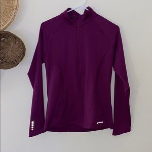 Purple exercise jacket